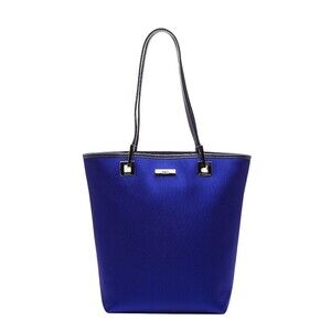 Gucci Tote Bag Handbag Purple Satin Leather